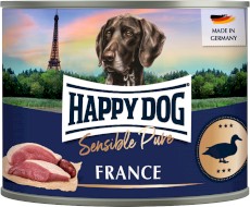 HAPPY DOG Sensible Pure FRANCE Kaczka 200g