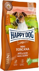 HAPPY DOG Sensible MINI TOSCANA Kaczka Łosoś 300g