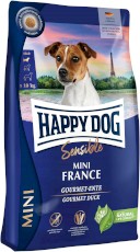 HAPPY DOG Sensible MINI FRANCE Kaczka Ziemniaki 800g