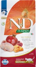 FARMINA ND CAT PUMPKIN Quail Pomegranate Adult Neutered 1,5kg