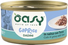 OASY Cat Caprice Cuts in Gravy Tuńczyk w sosie dla kota 85g