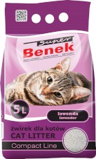 Super BENEK Compact Lawenda Żwirek bentonitowy 5l