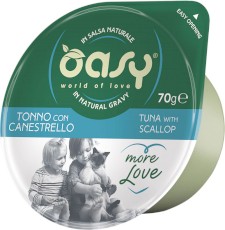 OASY Cat More Love Cup Tuńczyk z Przegrzebkiem 70g