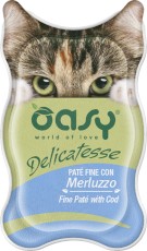 OASY Cat Delicatesse Fine Pate Cod Dorsz w pasztecie 85g