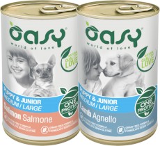 OASY Dog OAP Puppy Junior Medium / Large Salmon Łosoś 400g