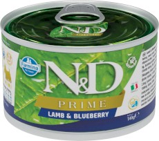 FARMINA ND DOG PRIME Lamb Blueberry Jagnięcina Borówki 140g