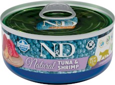 FARMINA ND CAT NATURAL Tuna / Shrimp Tuńczyk Krewetki 70g