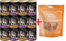 DOLINA NOTECI PIPER JUNIOR MIX 2 SMAKÓW 12x400g + GRATIS Gryzak Żołądki Wieprzowe !