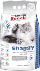 SUPER BENEK Shaggy Lawenda - Żwirek bentonitowy 5l