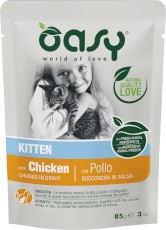 OASY Cat Lifestage Kitten Chicken Kurczak w sosie 85g