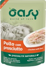 OASY Cat Specialita Naturale Kurczak z Szynką Saszetka 70g