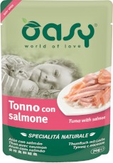 OASY Cat Specialita Naturale Tuńczyk z Łososiem Saszetka 70g