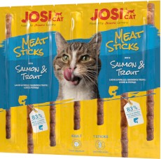 JOSERA JosiCat Meat Sticks Salmon Trout Łosoś Pstrąg 35g