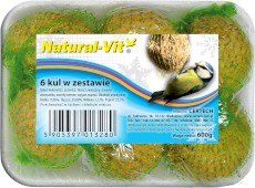 NATURAL-VIT Kule tłuszczowe dla ptaków zimujących 6szt.