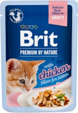 BRIT Premium Cat Gravy Fillets Chicken Kurczak KITTEN 85g