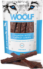 WOOLF Salmon Carrot Strips Paski Łosoś z Marchwią 100g