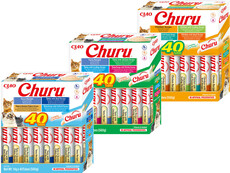 INABA Cat Treat Churu Mix z Kurczakiem 40x14g