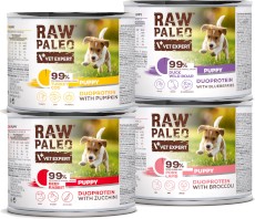 Vet Expert RAW PALEO Puppy Duoprotein Turkey Cod Indyk Dorsz Dynia 200g