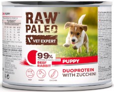 Vet Expert RAW PALEO Puppy Duoprotein Beef Rabbit Wołowina Królik Cukinia 200g