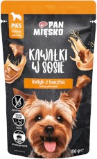 PAN MIĘSKO Indyk z Kaczką w sosie dla psa 150g