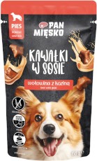 PAN MIĘSKO Wołowina z Koziną w sosie dla psa 150g