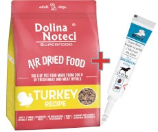 DOLINA NOTECI SUPERFOOD Danie z Indyka 1kg + Krople na KLESZCZE GRATIS !!