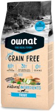 OWNAT Grain Free Just Dog Adult Trout Pstrąg 3kg