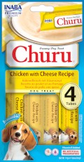 INABA Dog Churu 4P Chicken Cheese Kurczak Ser 4x14g