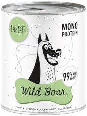 PAKA ZWIERZAKA PEPE Mono Protein Wild Boar Dziczyzna 800g