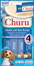 INABA Dog Churu 4P Chicken Tuna Kurczak Tuńczyk 4x14g