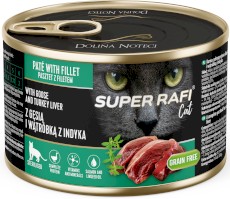 DOLINA NOTECI Super RAFI Cat Sterilised Gęś i Wątróbka z Indyka 185g
