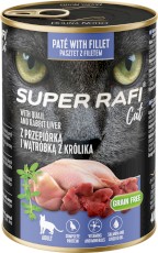 DOLINA NOTECI Super RAFI Cat Adult Przepiórka i Wątróbka z Kurczaka 400g