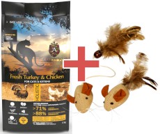 AMBROSIA Cat Kitten / Adult Fresh Turkey / Chicken Świeży Indyk i Kurczak 5kg + MYSZKI GRATIS!