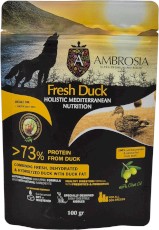 AMBROSIA Dog Adult Sensitive Mediterranean Fresh Duck Świeża Kaczka 100g