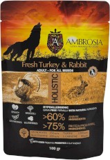 AMBROSIA Dog Adult Sensitive Fresh Turkey / Rabbit Świeży Indyk i Królik 100g