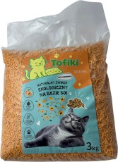 TOFIKI Żwirek sojowy zbrylający Brzoskwinia 3kg