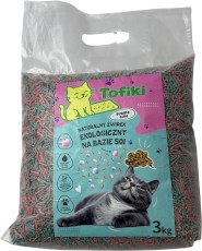 TOFIKI Żwirek sojowy zbrylający Guma balonowa 3kg