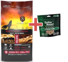 AMBROSIA Dog Adult Beef / Fresh Salmon Wołowina i Świeży Łosoś 2kg + GRATIS DOLINA NOTECI