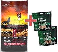 AMBROSIA Dog Adult Beef / Fresh Salmon Wołowina i Świeży Łosoś 12kg + GRATIS DOLINA NOTECI