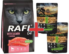 DOLINA NOTECI RAFI Cat Sterilised Łosoś 7kg + 200g Karmy SuperPremium GRATIS !!