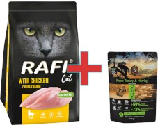 DOLINA NOTECI RAFI Cat Adult Kurczak 7kg + 100g Karmy SuperPremium GRATIS !!