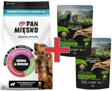 PAN MIĘSKO Derma Immune dla psów 3kg + 200g Karmy SuperPremium GRATIS !!