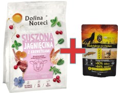 DOLINA NOTECI Premium Małe Rasy SUSZONA Jagnięcina Krewetki 3kg + 100g Karmy SuperPremium GRATIS !!