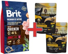 BRIT Premium by Nature Adult Large 8kg + 200g Karmy SuperPremium GRATIS !!