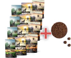 AMBROSIA Dog Mediterranean Paté MIX SMAKÓW Saszetki 12x150g + 100g GRATIS