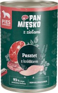 PAN MIĘSKO z Ziołami Pasztet z Królikiem dla psa 400g