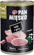 PAN MIĘSKO Indyk z Gęsią dla kota 400g