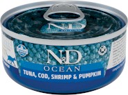 FARMINA ND CAT OCEAN Tuna Cod Shrimp Pumpkin Adult 70g