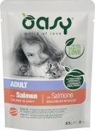 OASY Cat Lifestage Adult Salmon Łosoś w sosie 85g