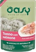 OASY Cat Specialita Naturale Tuńczyk z Łososiem Saszetka 70g